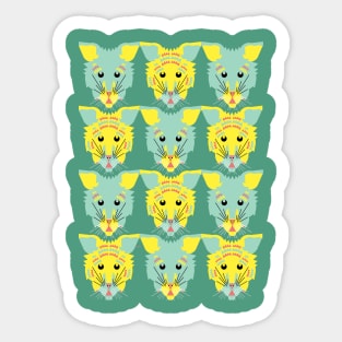 Litter of Kittens, Original Sticker